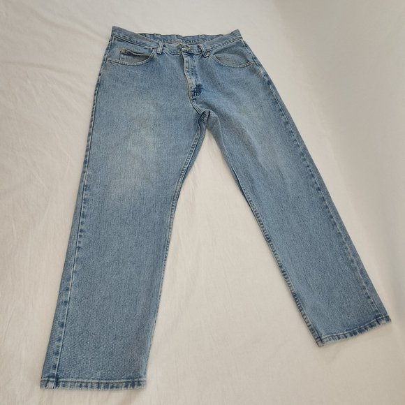 Vintage WRANGLER GORPCORE Festival Straight Leg Hi-Rise UNISEX Jeans Size 34X29 - Picture 9 of 16